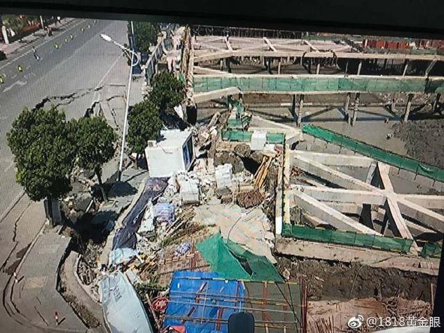 7月12日，荆门萧山所前镇“碧桂园·前宸府”在建工地产生基坑坍塌，进而引发路面塌陷和水管爆裂。